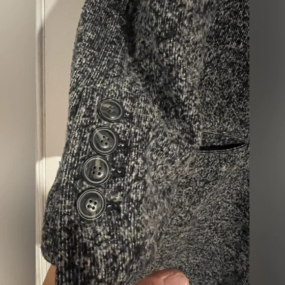 ATM Anthony Thomas Melillo Kimono Overcoat Heather Gray Women Size Small $795